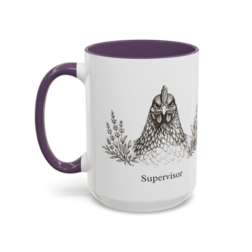 Chicken and Herb Supervisor Accent Coffee Mug