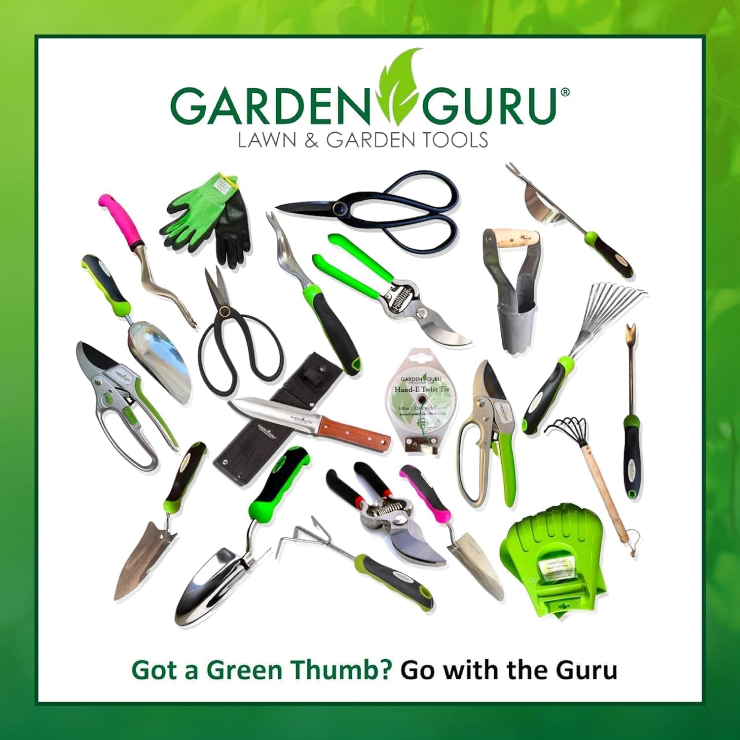 Stainless Steel 6pc Gardening Tool Set (Includes Trowel Transplanter Rake Weeder Cultivator Fork)