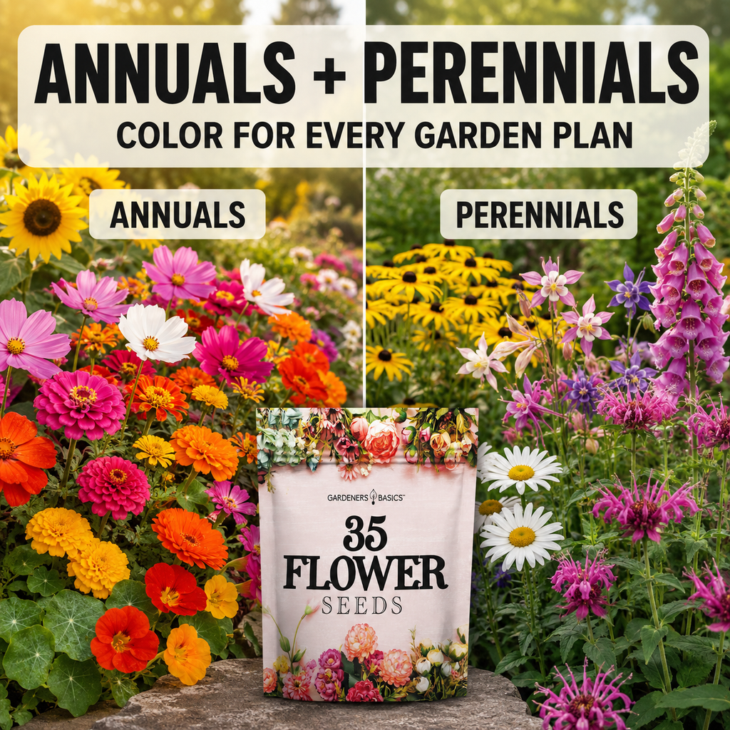 Flower Seeds for Planting | 35 Annual & Perennial Varieties