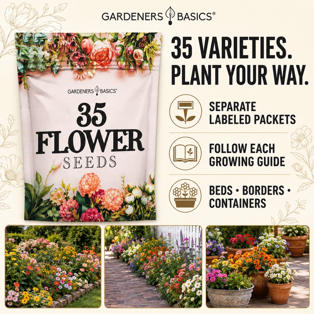 Flower Seeds for Planting | 35 Annual & Perennial Varieties