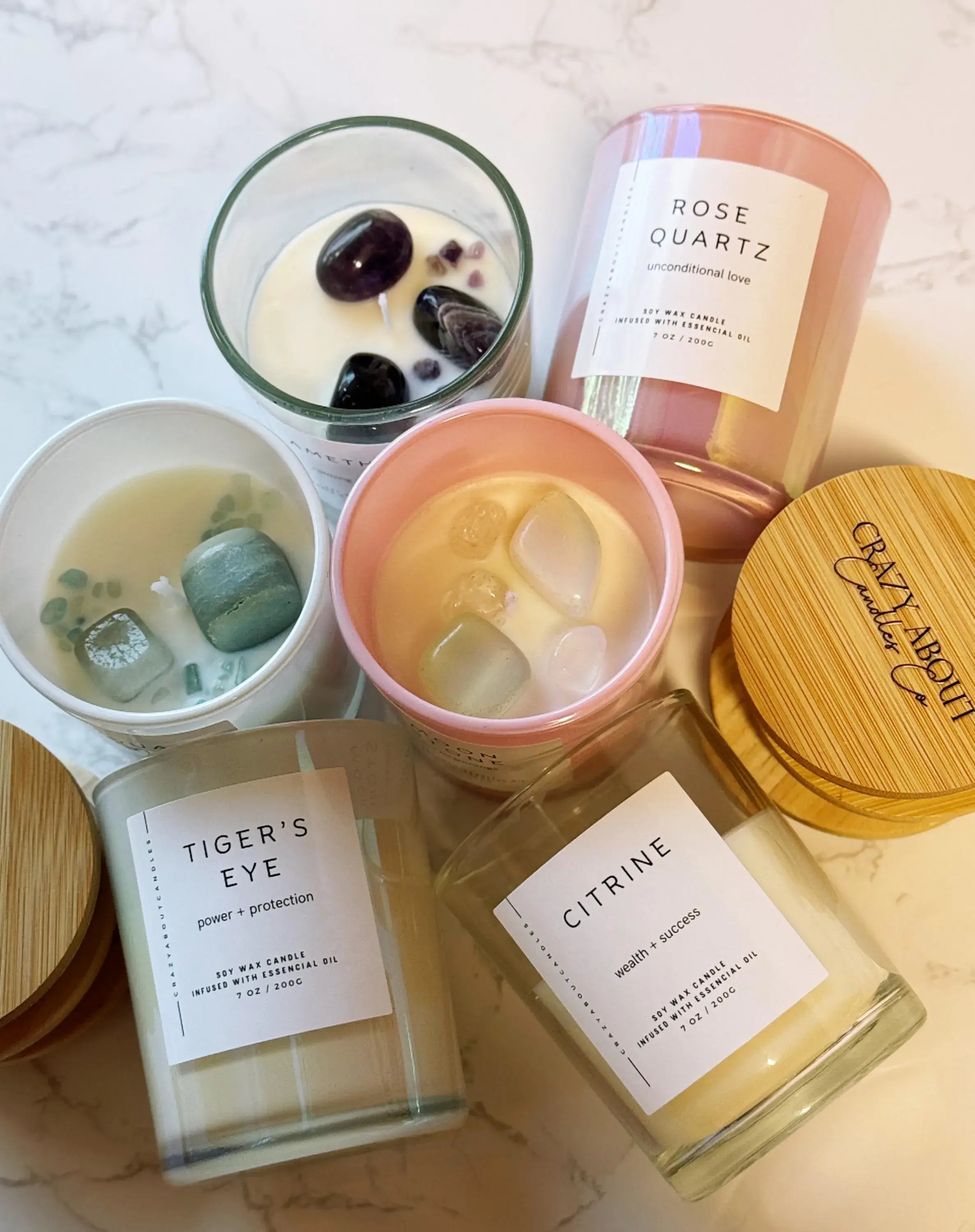 Energy Crystals Scented Candle