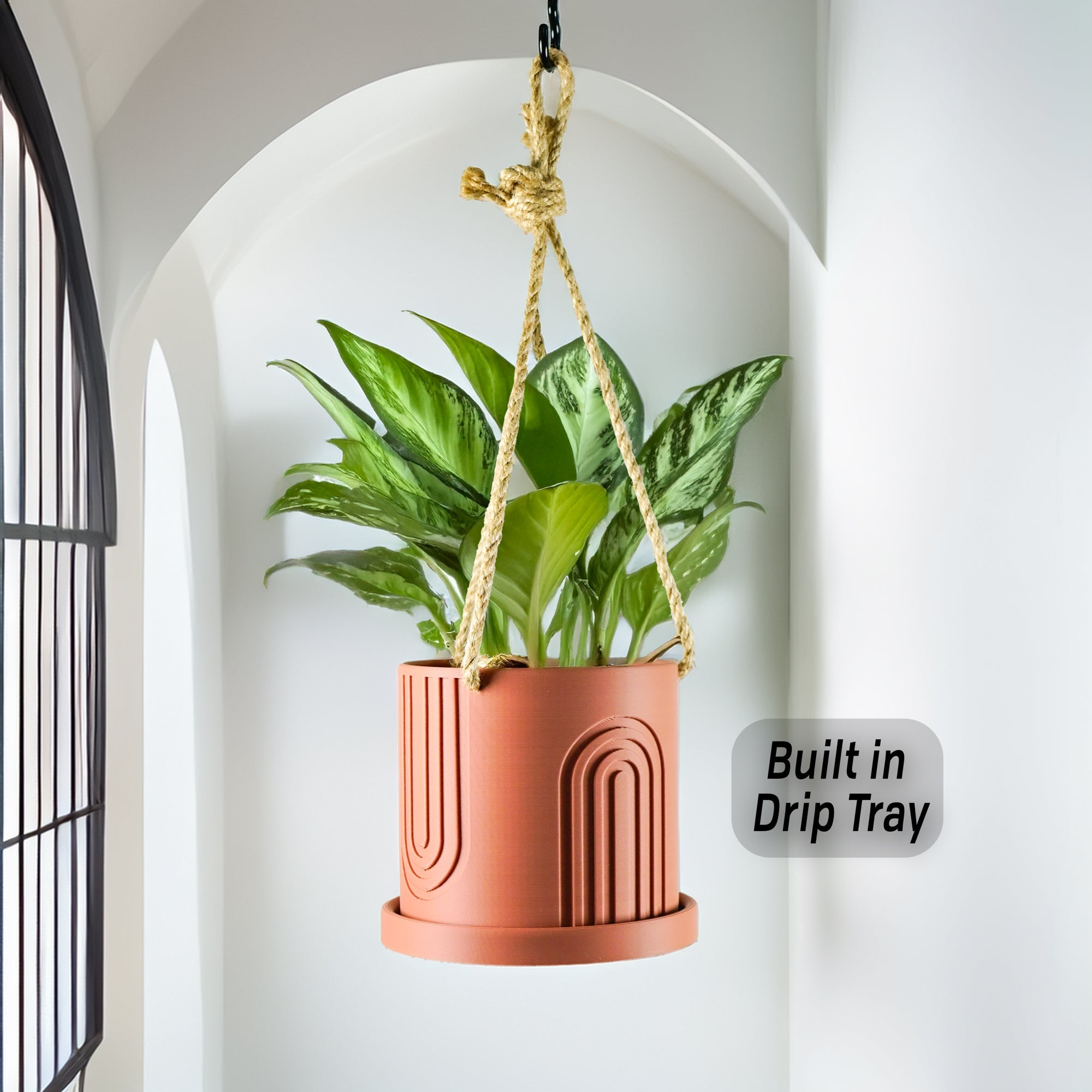 Hanging Planter for Indoor or outdoor, 3D Printed
