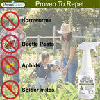 Plant and Garden Pest Control Spray - 32 oz | Plant Based Natural Non-Toxic | Premo Guard (C)