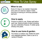Plant and Garden Pest Control Spray - 32 oz | Plant Based Natural Non-Toxic | Premo Guard (C)