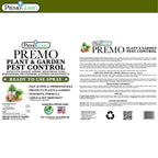Plant and Garden Pest Control Spray - 32 oz | Plant Based Natural Non-Toxic | Premo Guard (C)