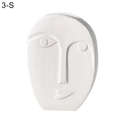 Human Face Expression Plant Vase