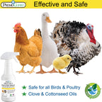 Poultry Spray for Mites | Plant Based Natural Non-Toxic | Premo Guard (C)