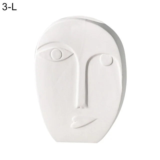 Human Face Expression Plant Vase