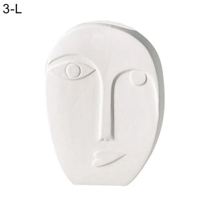 Human Face Expression Plant Vase