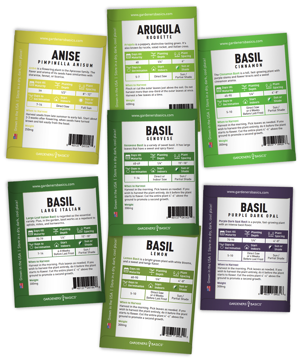 35 Herb Seeds for Planting | Medicinal & Culinary Variety Pack