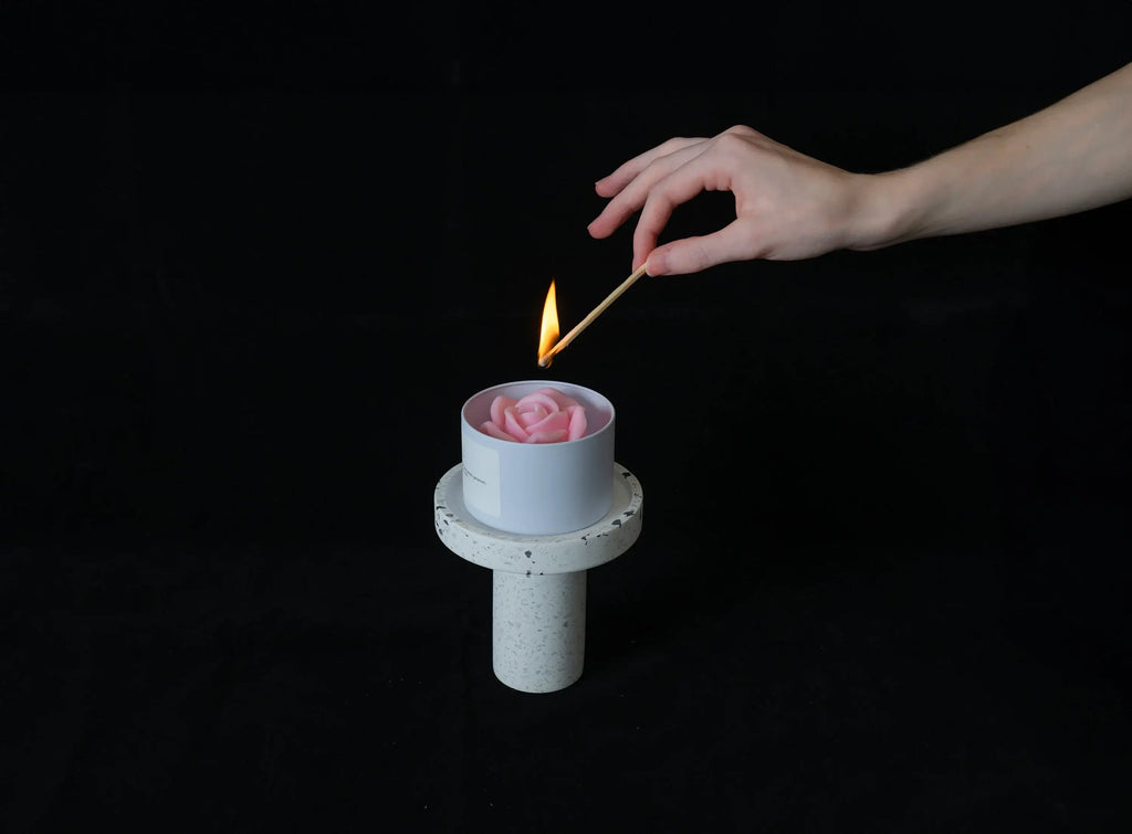 Flower in a Jar Scented Candle – Handcrafted Soy Wax