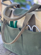 Heavy Waxed Canvas Garden Tool Bag