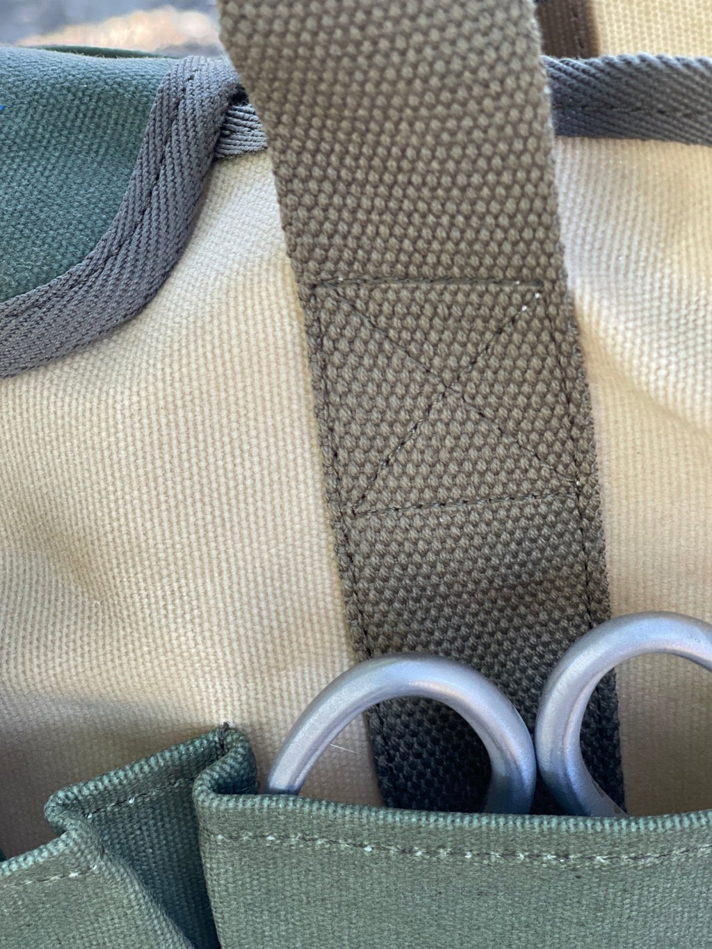 Heavy Waxed Canvas Garden Tool Bag