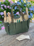 Heavy Waxed Canvas Garden Tool Bag