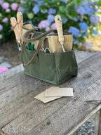Heavy Waxed Canvas Garden Tool Bag