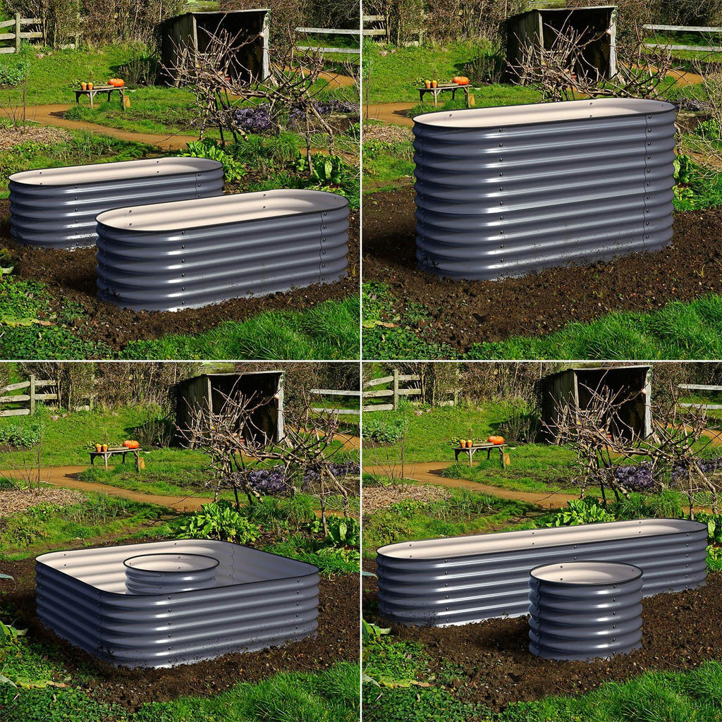 🎉 Olle 4-Style Modular Galvanized Raised Garden Beds [Build 1 of 4 Configurations]