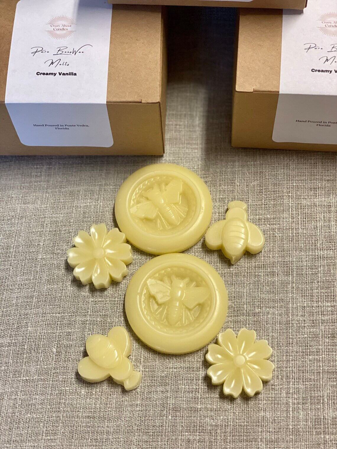 Organic Beeswax Melts – Set of 6 Hand-Poured Scented Pieces