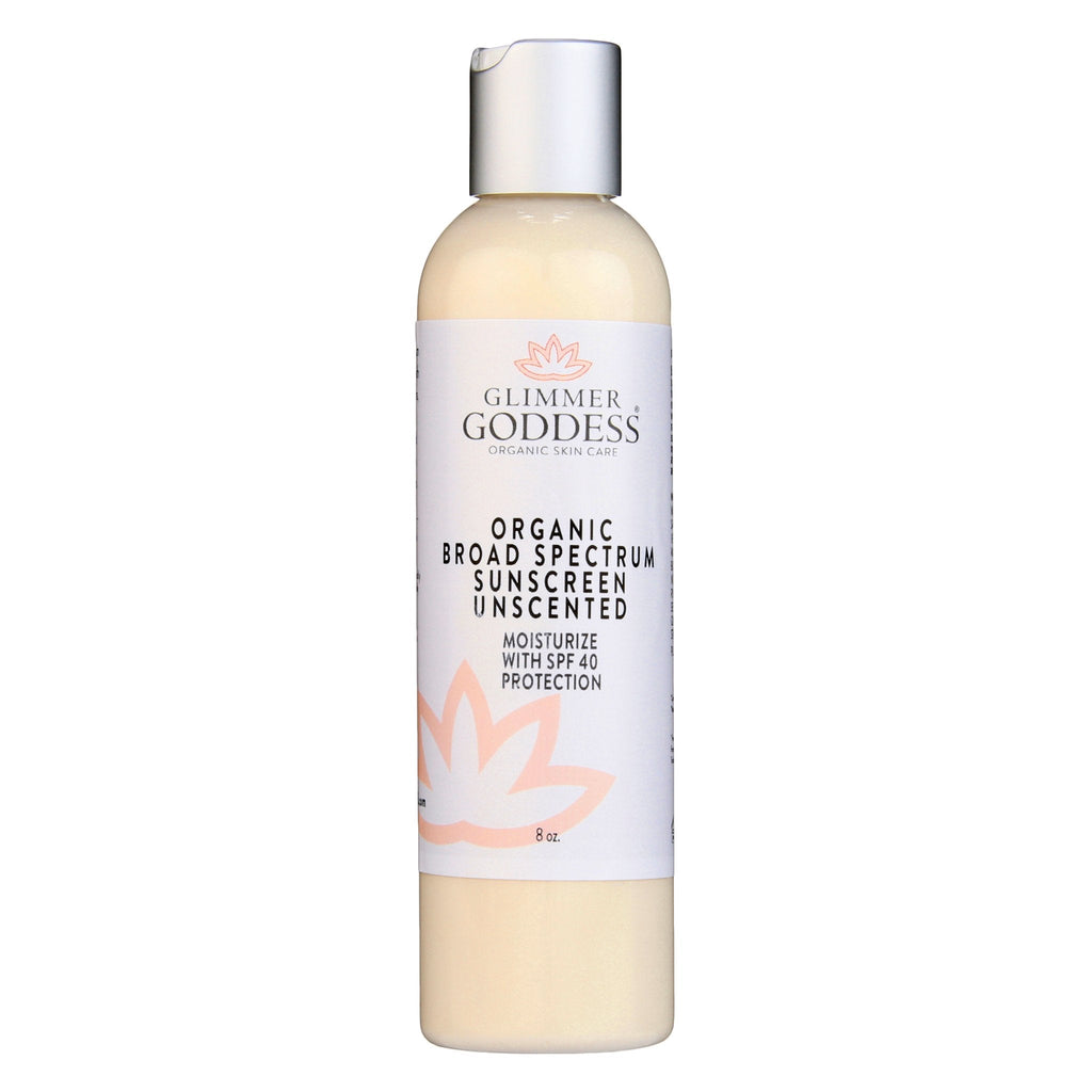 Glimmer Goddess: Organic Reef Safe Sunscreen - Broad Spectrum SPF 40