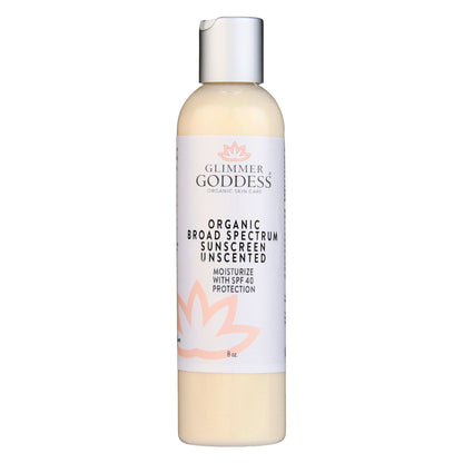 Glimmer Goddess: Organic Reef Safe Sunscreen - Broad Spectrum SPF 40