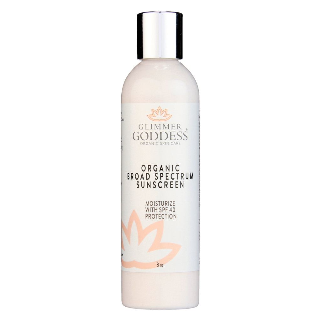Glimmer Goddess: Organic Reef Safe Sunscreen - Broad Spectrum SPF 40