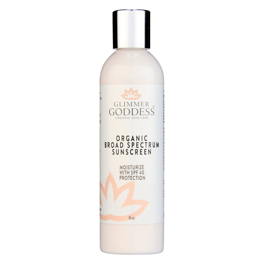 Glimmer Goddess: Organic Reef Safe Sunscreen - Broad Spectrum SPF 40