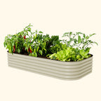 17" Tall 10 In 1 Jumbo Modular Metal Raised Garden Bed Kit
